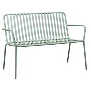 Leen Bakker Tuinbank Vence - metaal lichtgroen - 81x114x62 cm