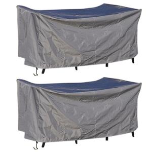 Merkloos 2x Tuinmeubelen afdekhoes / beschermhoes 185 x 125 x 85 cm -
