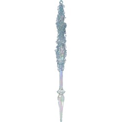 Decoris Ijspegel acryl l1b1h18 cm blauw/iris - 