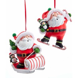 Kurt s adler Ornament plastic kerstman l10cm - 