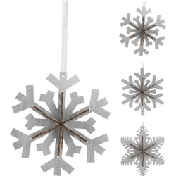 Nampook Snowflake 3D Hangdeco Zilver - 