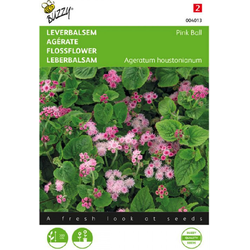 Buzzy Zaden ageratum leverbalsem pink ball 0.2 gram - 