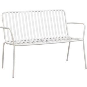 Leen Bakker Tuinbank Vence - metaal zand - 81x114x62 cm
