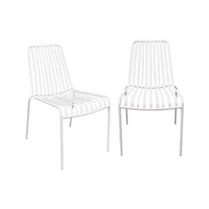 Sweeek  Stapelbare stalen tuinstoelen (Set van 2)