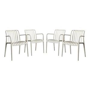 Sweeek  Kunststof tuinstoel (set van 4)