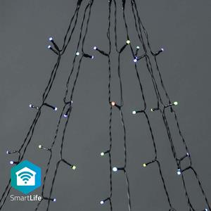 Nedis Lichtketting Binnen/buiten Energielabel: G (A - G) 200 LED RGB