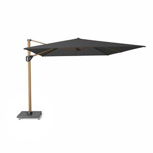Platinum Challenger T1 premium zweefparasol 400x300 cm teak mast faded black