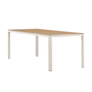 Nest outdoor Ingo polywood tuintafel beige - 210 x 90 cm