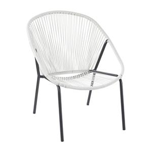 Xenos Tuinstoel Hawaii - wit - 84x74x69 cm