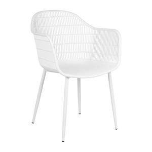 Xenos Tuinstoel Elisa - wit - 85x63x53 cm