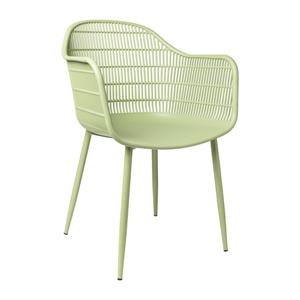 Xenos Tuinstoel Elisa - lichtgroen - 85x63x53 cm