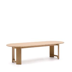 Kave Home Ovale Eettafel Xoriguer Eucalyptushout, 280 x 110cm - Naturel