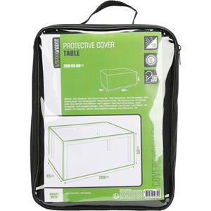 Pro Garden Tafelhoes - Zwart - Polyester - 200 x 95 x 60 cm - Waterdicht - Rechthoekig -