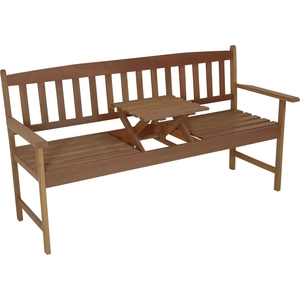 Lesli Living Hout tuinbank met uitklaptafel 150cm