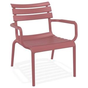 Alterego AROMA Tuinstoel met armleuningen - Rood