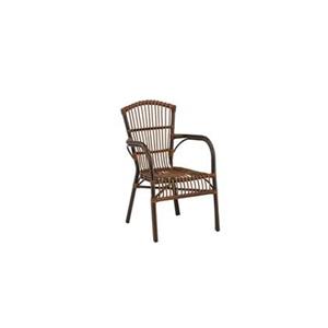 Fjôrd  Tuinstoel Bruin - Wicker - Galera