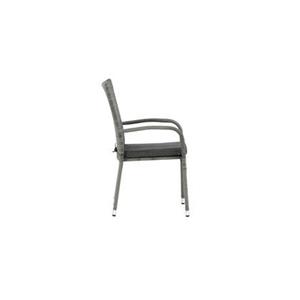 Fjôrd  Tuinstoel Grijs - Wicker - Anna - Set van 2