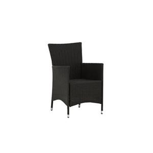 Fjôrd  Tuinstoel Zwart - PE Rotan - Knick - Set van 2