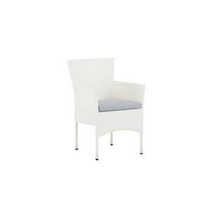 Fjôrd  Tuinstoel Wit - Wicker - Malina - Set van 2