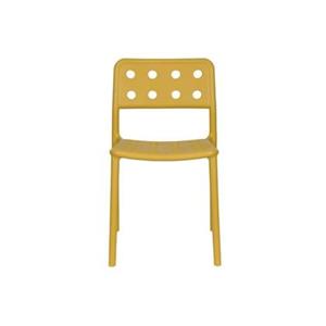Giga Meubel  Tuinstoel Geel - 53x46x80cm - Serra - Set van 4