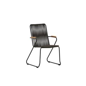 Fjôrd  Tuinstoel Donkergrijs - Touw - Bois - Set van 2