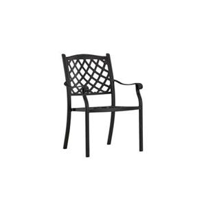 Fjôrd  Tuinstoel Zwart - Aluminium - Óbidos - Set van 4