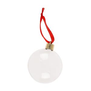 Out of the blue DIY kerstbal - met kleurplaat sjabloon - transparant - 7 x 9 cm - vulbaar -