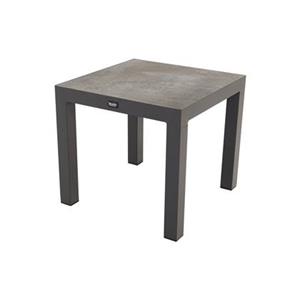 Van der Garde Tuinmeubelen VDG Atlanta bijzettafel 50x50 cm. - antraciet - keramiek