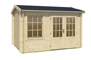 Van Kooten Tuin en Buitenleven Blokhut Daisy 350x250 cm - Red class wood geïmpregneerd