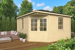 Van Kooten Tuin en Buitenleven Blokhut Lotte 400x400 cm - Red class wood geïmpregneerd