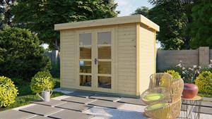 Van Kooten Tuin en Buitenleven Blokhut Minimodern 300x200 cm - Groen geïmpregneerd