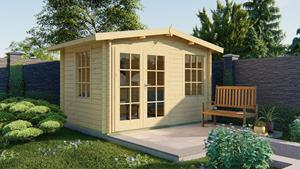 Van Kooten Tuin en Buitenleven Blokhut Philip 350x250 cm - Red class wood geïmpregneerd