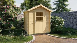 Van Kooten Tuin en Buitenleven Blokhut Narcis 200x200 cm - Bruin geïmpregneerd