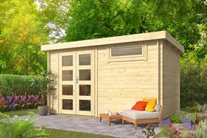 Van Kooten Tuin en Buitenleven Blokhut Uddel 380 x 260 cm - honing geïmpregneerd