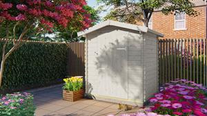 Van Kooten Tuin en Buitenleven Blokhut Irina 200x155 cm - Grijs geïmpregneerd