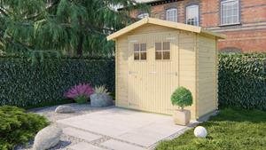 Van Kooten Tuin en Buitenleven Blokhut Malva 260x150 cm - Red class wood geïmpregneerd