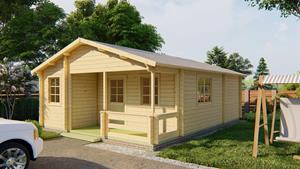 Van Kooten Tuin en Buitenleven Blokhut Kay 595x800 cm - Red class wood geïmpregneerd