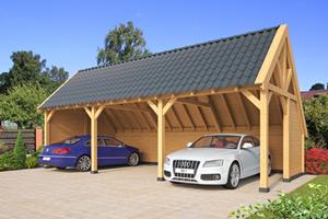 Van Kooten Tuin en Buitenleven Kapschuur Billund XL Type 6 Red Class Wood 893x460 cm - geïmpregneerd