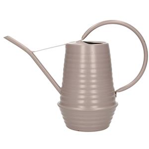 Decoris Gieter - 1 liter - zandkleurig - metaal - plantengieter - voor binnen en buiten -