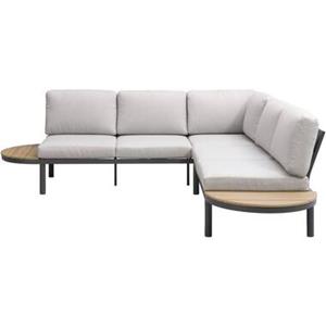 Leen Bakker Loungebank Soulac - antraciet - 81x167x71,5 cm
