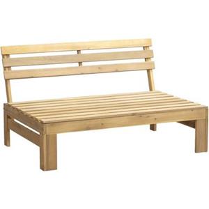 Leen Bakker Palletbank Perugia - naturel - 70x120x86 cm