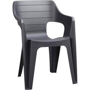 Keter Stapelstoel Bilbao - antraciet - 79x57x57cm