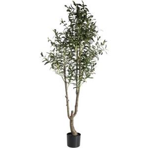 Leen Bakker Kunstboom in pot Olijfboom - groen/zwart - 150 cm