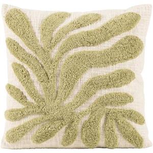 Leen Bakker Sierkusssen Alanis - off-white/groen - 45x45 cm