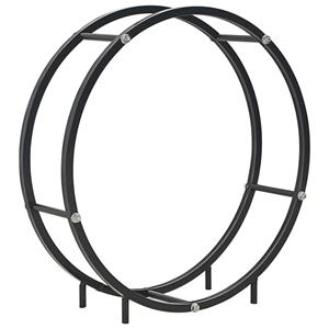VidaXL Haardhoutrek 70x20x70 cm staal zwart