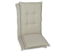 Go-de textil Tuinkussen (Stoelkussens voor stoelen met een normale rugleuning, Beige)