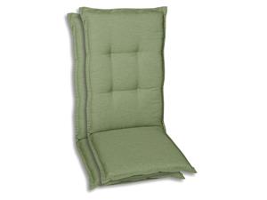 Go-de textil Tuinkussen (Stoelkussens voor stoelen met een normale rugleuning, Lichtgroen)