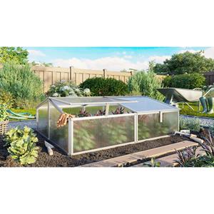 Vitavia Mini Broeikas Gaia Aluminium/120x100x26/39cm