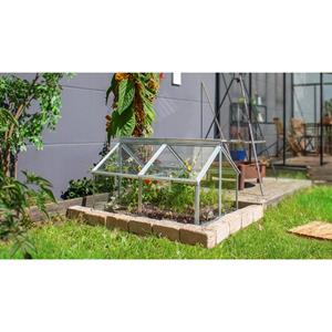 Vitavia Mini Broeikas Gaia Jumbo Geanodiseerd Aluminium + Kristalheldere Veiligheidsglas 119,3x83,1x71,9cm