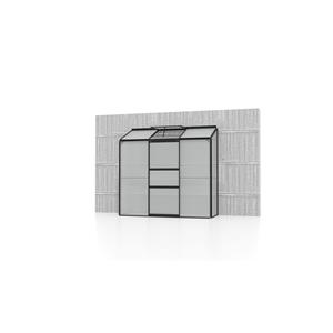 Vitavia Muurkas Ida Aluminium Zwart Gecoat 192,8x68,8x182,3cm